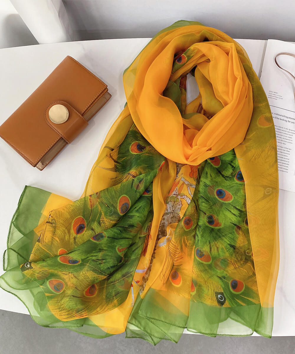 Fire Bush Chiffon Hijab