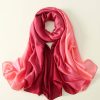 Flamingo Pink Silk Scarf