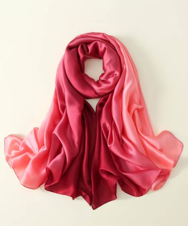 Flamingo Pink Silk Scarf