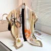 Foggy Peach Square Scarf