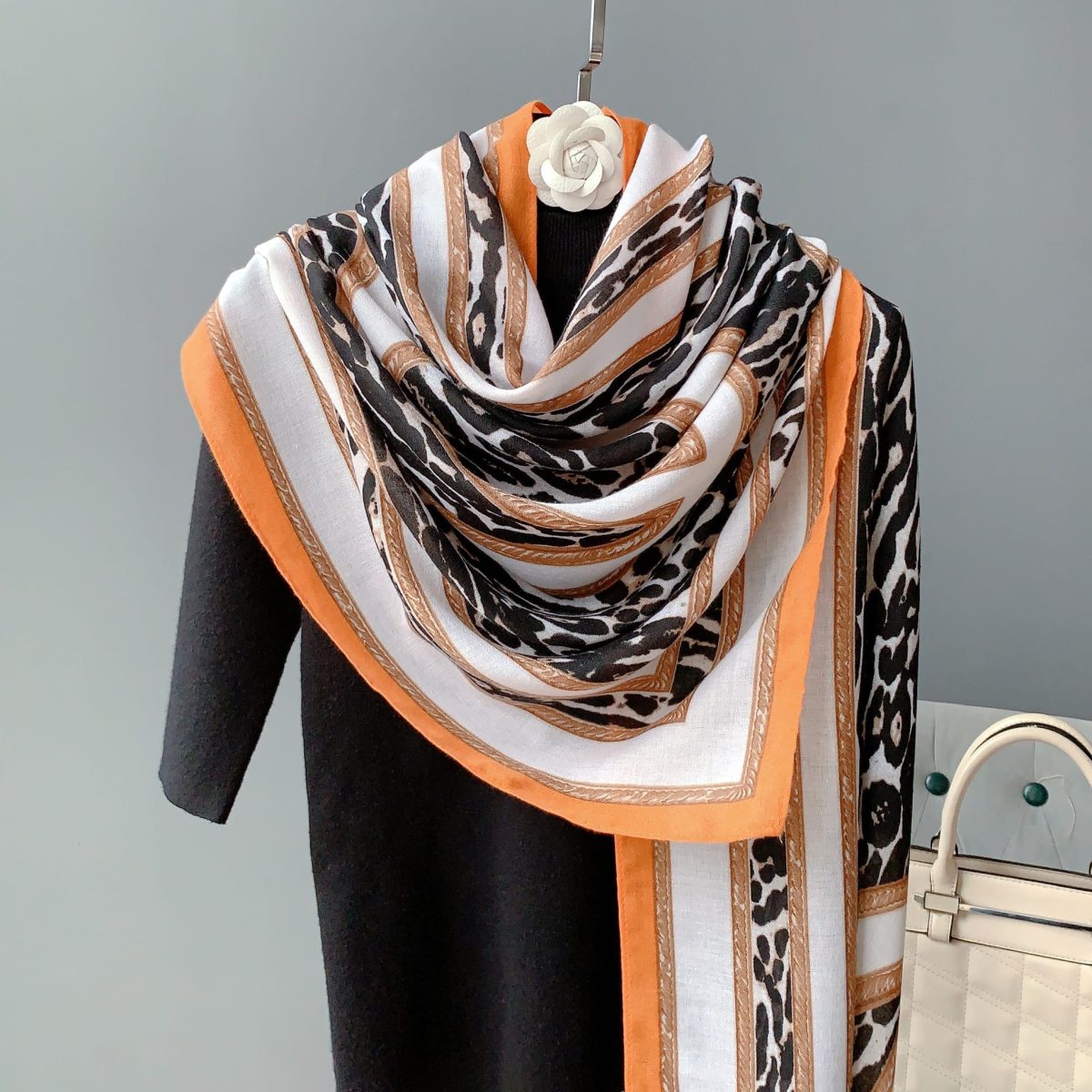 French Oak Printed Scarf
