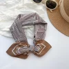 Frenchie Brown Square Scarf