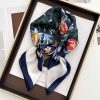 Fucshia Blue Neck Scarf