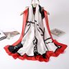 Gainsboro White Silk Scarf