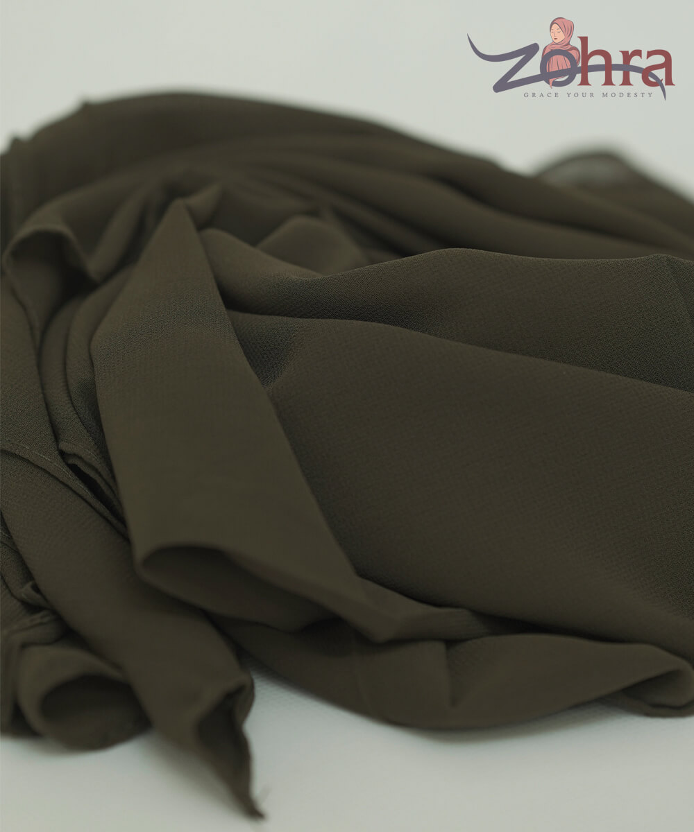 Georgette Chiffon - Charcoal Green - Image 2