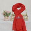 Georgette Chiffon - Cornell Red Chiffon Hijab