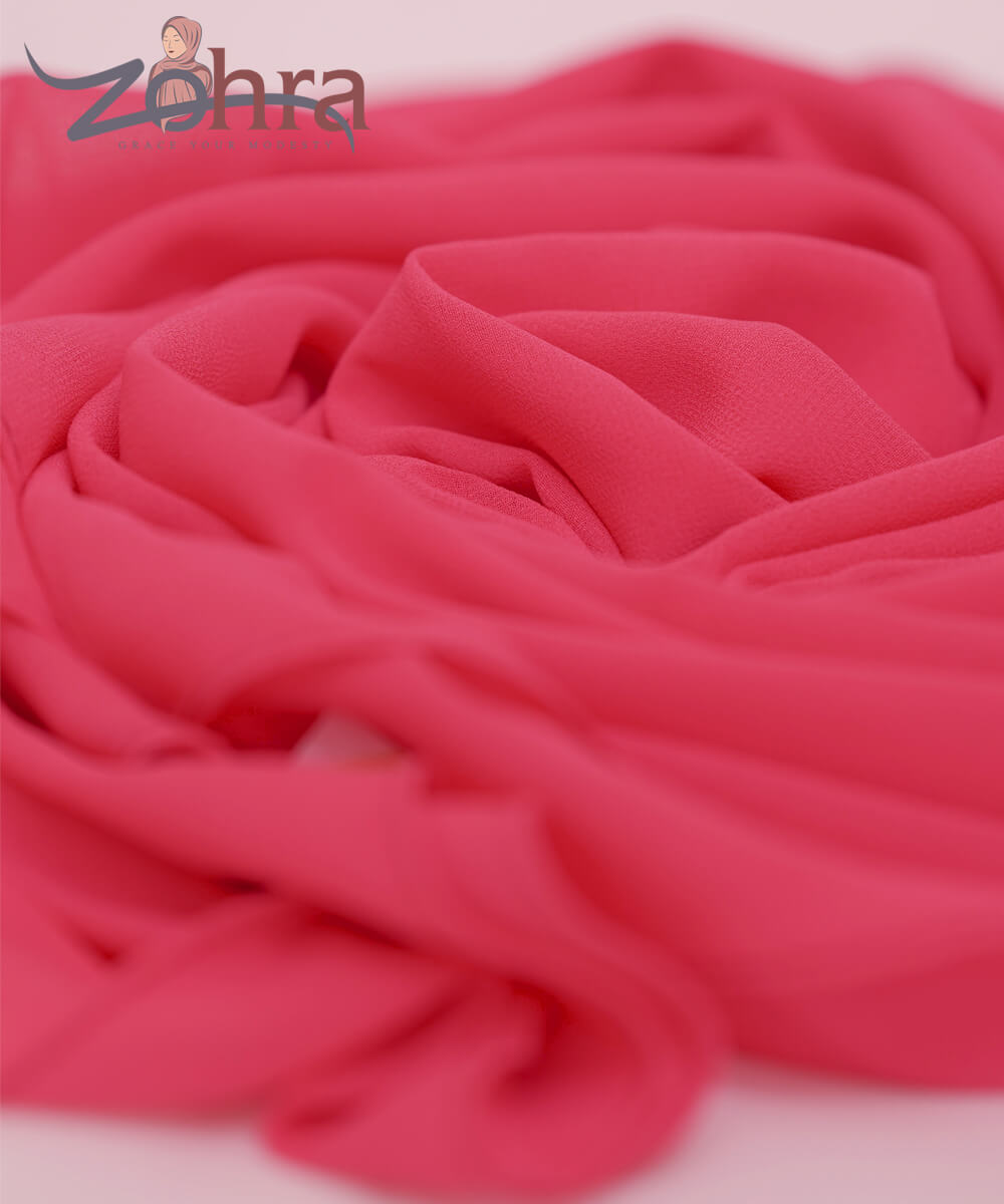 Georgette Chiffon - Deep Rose - Image 2