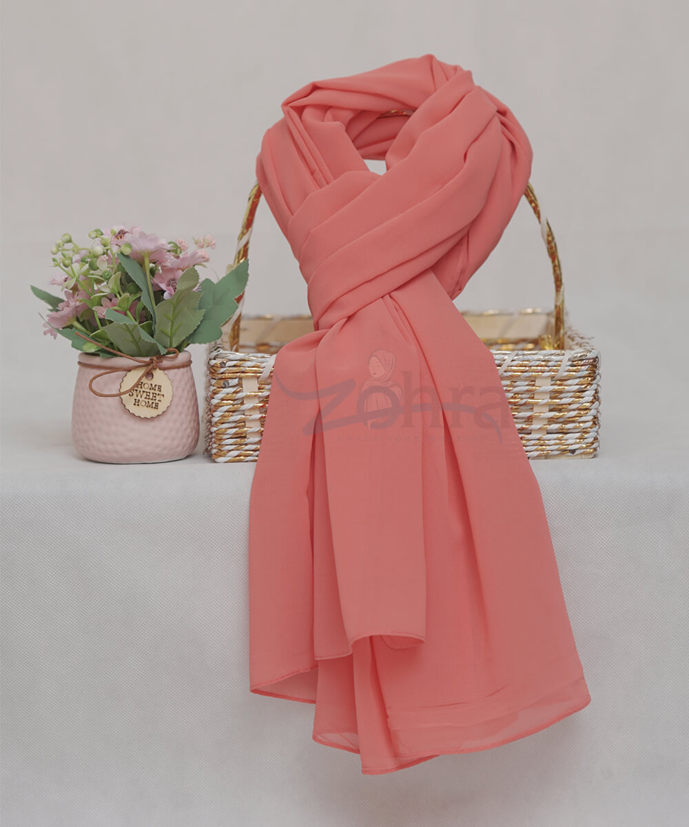 Georgette Chiffon - Dusky Rose Chiffon Hijab