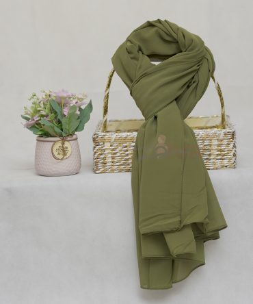 Georgette Chiffon - Hemlock green Chiffon Hijab