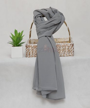 Georgette Chiffon - Natural Grey Chiffon Hijab