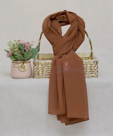 Georgette Chiffon - Spicy Brown Chiffon Hijab