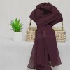 Georgette Chiffon - Thunder Brown Chiffon Hijab
