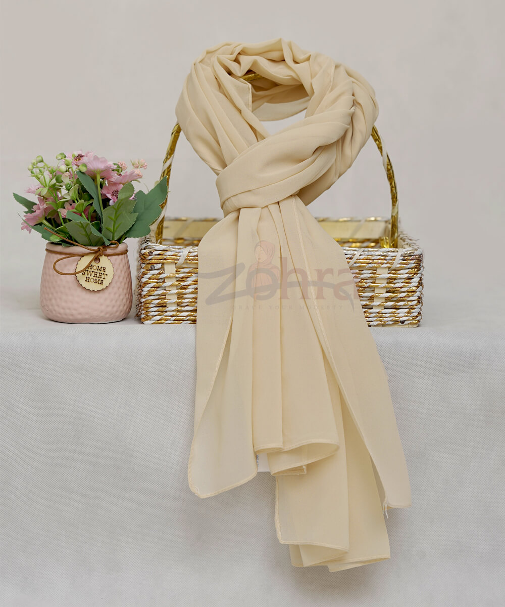 Georgette Chiffon - Yellow Dust Chiffon Hijab