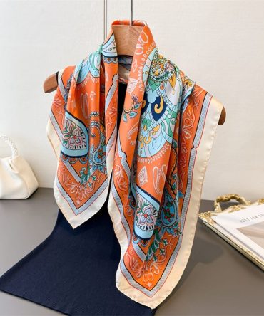 Geraldine Orange Neck Scarf