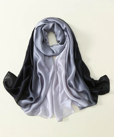 Ghost Grey Silk Scarf