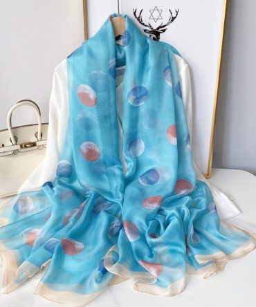 Glacier Cyan Chiffon Hijab