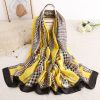 Golden Grass Silk Scarf