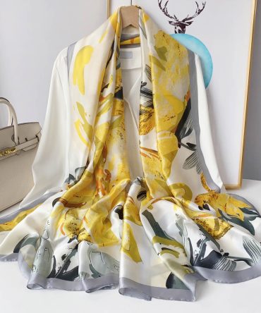 Golden Sand Silk Scarf