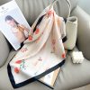 Grained White Neck Scarf