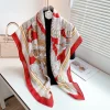 Greek Red Square Scarf