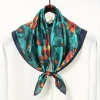 Green Patina Silk Scarf