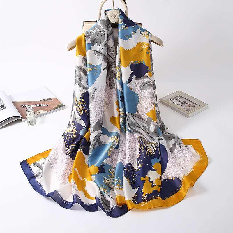 Grey Cloud Silk Scarf