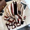 Grey Olive Silk Scarf