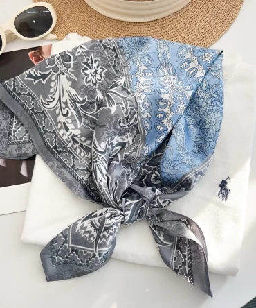 Greyish Blue Neck Scarf