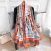 Halloween Orange Silk Scarf
