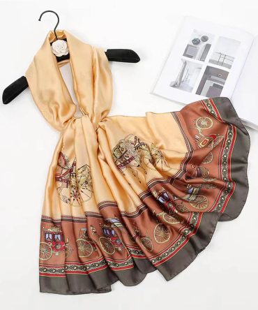 Harvest Gold Silk Scarf