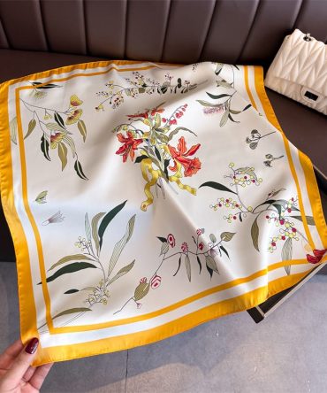 Hawkes Yellow Neck Scarf