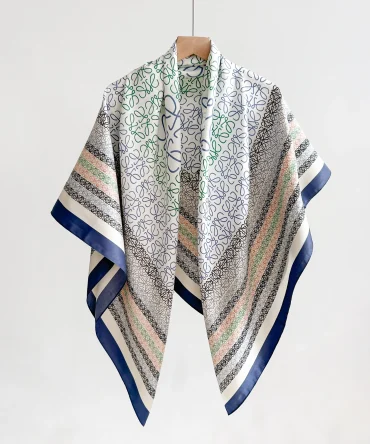 Heathered Cream Square Scarf