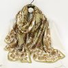 Heavy Goldbrown Silk Scarf