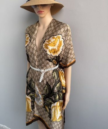 Silk Cape Shawl – Iroko Brown