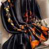 Jaguar Black Silk Scarf