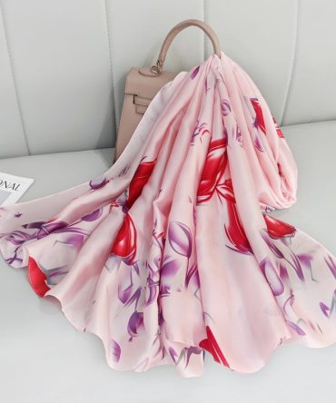 Lavender Blush Silk Scarf