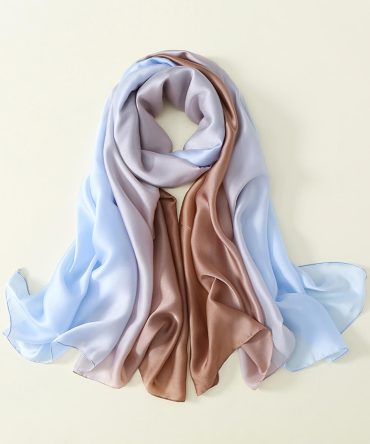 Lavender Grey Silk Scarf