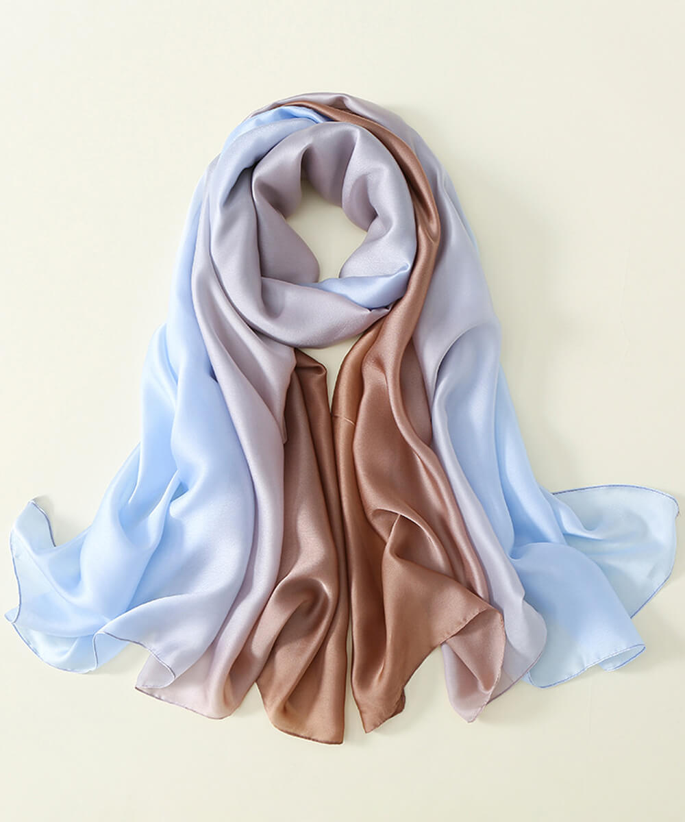 Lavender Grey Silk Scarf