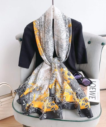 Lavender Mist Silk Scarf