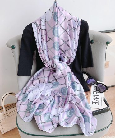 Light Purple Silk Scarf