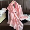 Lite Pink Satin Scarf