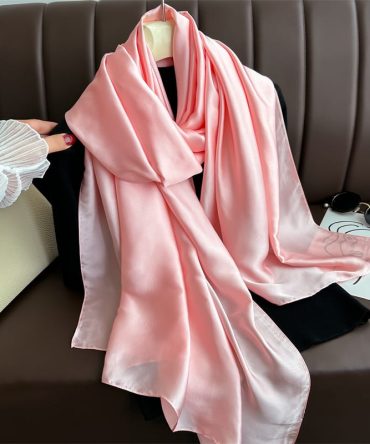 Satin Silk Scarf – Lite Pink
