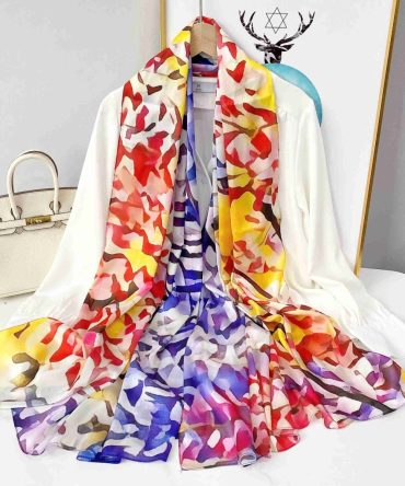 Lotus Silk Scarf