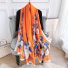 Mango Orange Silk Scarf