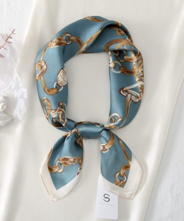 Marble Blue Neck Scarf