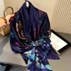 Maritime Blue Silk Scarf