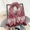 Maroon Albescent Printed Scarf
