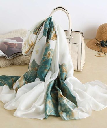 Mineral Green Silk Scarf