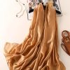 Mud Brown Silk Scarf
