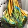 Naples Yellow Silk Scarf